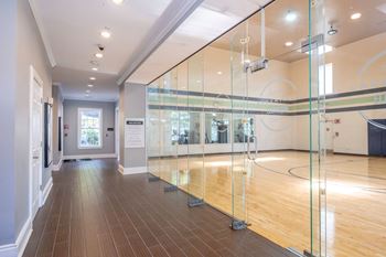 Indoor basketball court